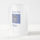 Utah Flag Map City Tasse (Vorderseite Links)