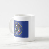 Utah Flag + Map-Tasse Kaffeetasse (Vorderseite Links)