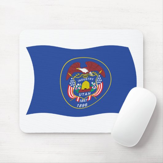 Utah Flag Mousepad (Mit Mouse)