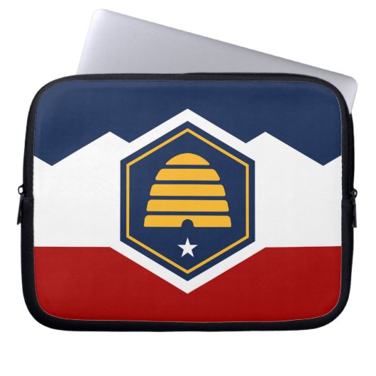 Utah Flag on Laptop Sleeve (Vorderseite)