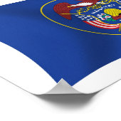 Utah Flag Poster Print (Ecke)
