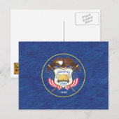 UTAH FLAG POSTKARTE (Vorne/Hinten)