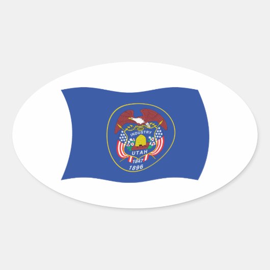 Utah Flag Sticker (Vorderseite)