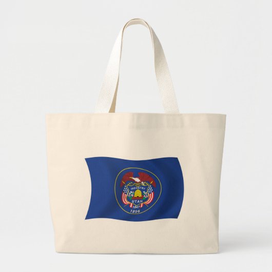 Utah Flag Tote Bag Jumbo Stoffbeutel (Vorne)