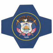 Utah-Flagge Fußball (Flach)