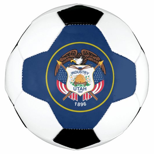 Utah-Flagge Fußball (Vorderseite)