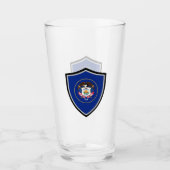 Utah-Flagge Glas (Vorderseite)