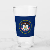 Utah-Flagge Glas (Vorderseite)
