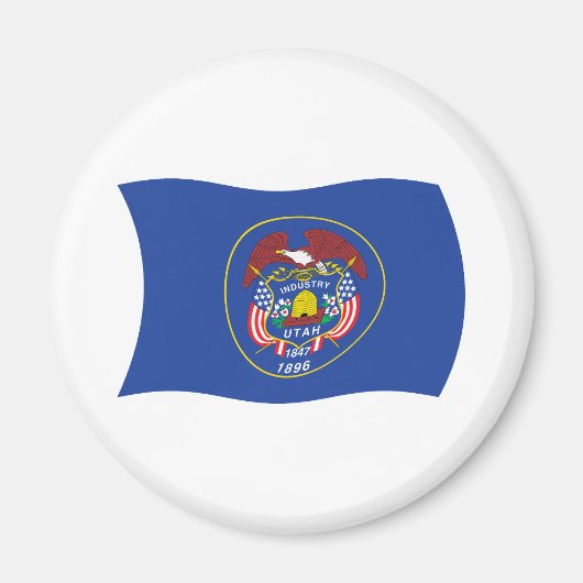 Utah-Flaggenmagnet Magnet (Vorne)