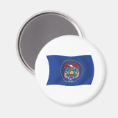 Utah-Flaggenmagnet Magnet (Vorderseite/Rückseite)