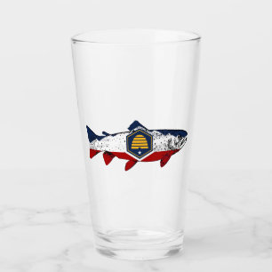 Utah Forellenfischerei Glas