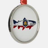 Utah Forellenfischerei Ornament Aus Metall (Rechts)