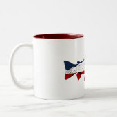 Utah Forellenfischerei Zweifarbige Tasse (Links)