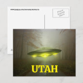 UTAH FUNNY SPACESHIP UFO Postkarte (Vorne/Hinten)