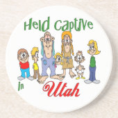 Utah Funny Trailer Park Sandstone Untersetzer (Vorne)