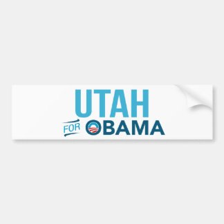 Utah für Barack Obama Biden Autoaufkleber