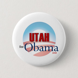 UTAH für Obama Button
