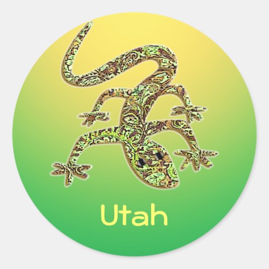 Utah Gecko / Salamander / Lizard Sticker 1 (Vorderseite)
