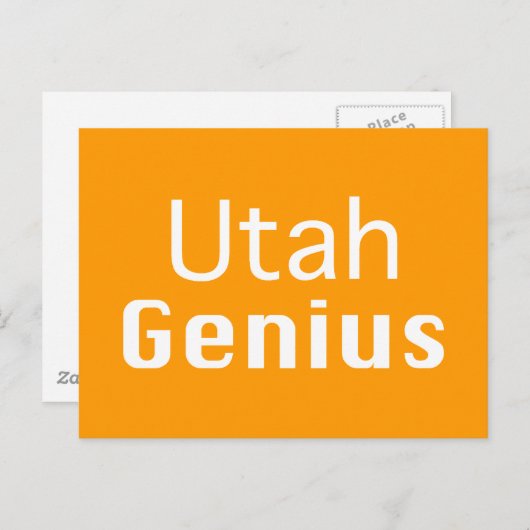Utah Genius Gifts Postkarte (Vorne/Hinten)