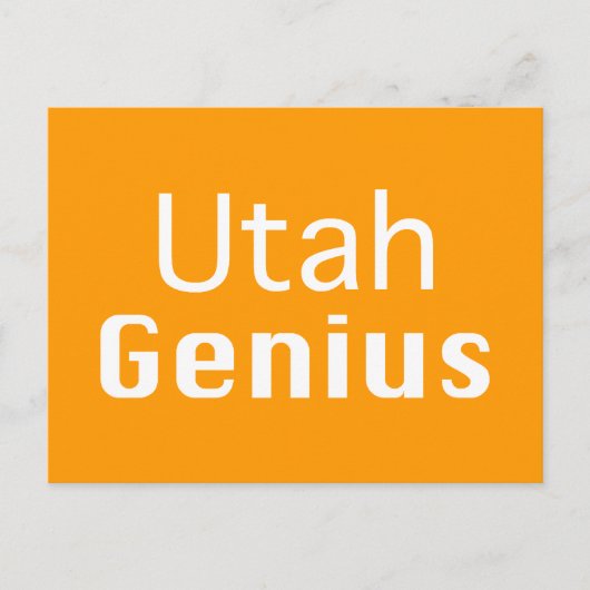 Utah Genius Gifts Postkarte (Vorderseite)