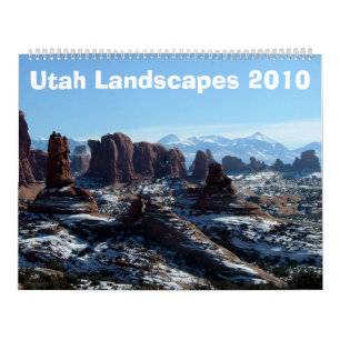 Utah gestaltet 2010 landschaftlich kalender