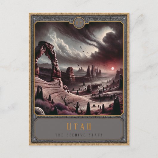 Utah | Gothic Art Postkarte (Vorderseite)
