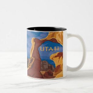 Utah Grand Staircase im Vintage-Stil Zweifarbige Tasse