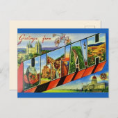 Utah Gruß Vintage Postkarte (Vorne/Hinten)