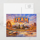 Utah Grußkarte  Postkarte (Vorne/Hinten)