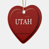 Utah Heart Karte Weihnachtsschmuck (Links)