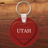 Utah Heart Map Schlüsselanhänger (Vorderseite)