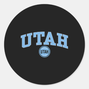 Utah Hockey Club Bogen über Grau Nhl offiziell liz Runder Aufkleber