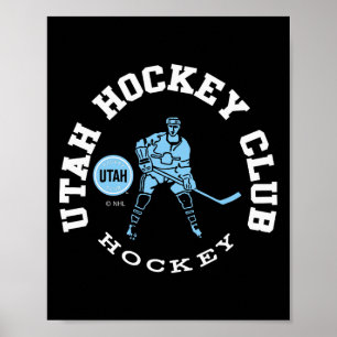 Utah Hockey Club Edge Black offiziell lizenziert Poster