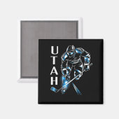 Utah Hockey Magnet (Vorderseite/Rückseite)