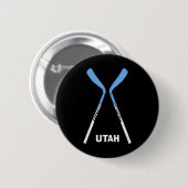 Utah Hockey Sticks Button (Vorne & Hinten)