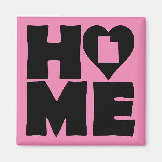 Utah Home Heart State Fridge Magnet (Vorne)