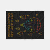 Utah Hot Air Balloon Palooza Apparel  Fleecedecke (Vorderseite (Horizontal))
