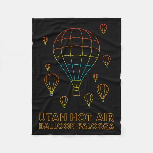 Utah Hot Air Balloon Palooza Apparel Fleecedecke (Vorderseite)
