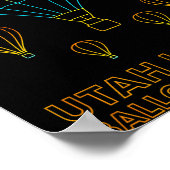 Utah Hot Air Balloon Palooza Apparel Poster (Ecke)