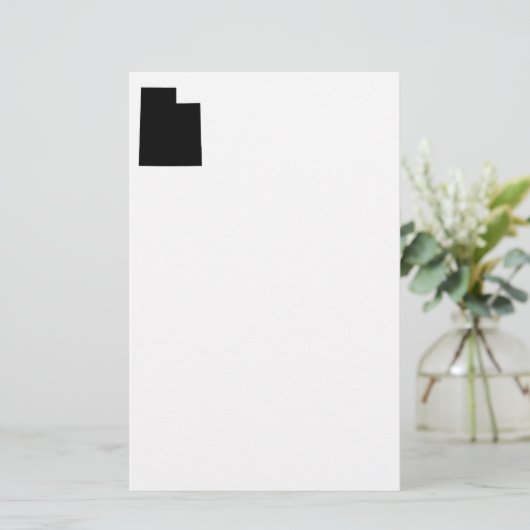 Utah in Schwarz und Weiß Briefpapier (Stehend Vorderseite)