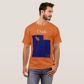 Utah Interstates [Navy Blue Design] T-Shirt (Vorne ganz)