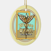 Utah Krankenschwester Caduceus Keramik Ornament (Rechts)