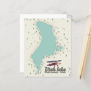 Utah Lake, Utah Reisekarte