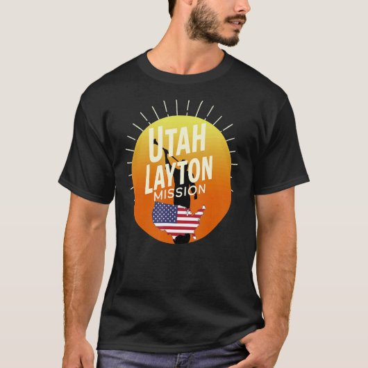 Utah Layton Mormon LDS Mission Missionar CTR T-Shirt (Vorderseite)