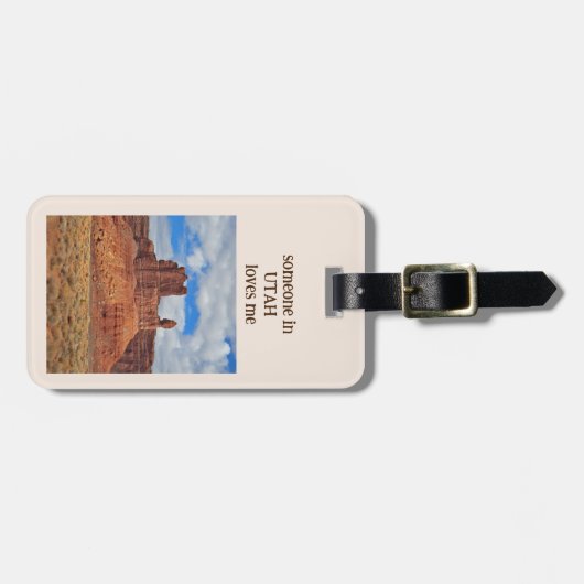 Utah - Liebe Gepäckmarke Gepäckanhänger (Vorderseite horizontal)