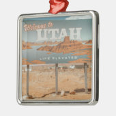 Utah Life erhöht Ornament Aus Metall (Links)