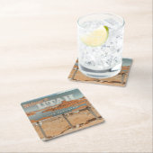 Utah Life erhöht Rechteckiger Pappuntersetzer (Vor Ort)