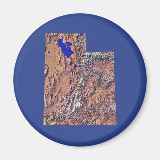 Utah Map Magnet (Vorne)
