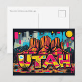 Utah Monument Tal Graffiti Postkarte (Vorne/Hinten)