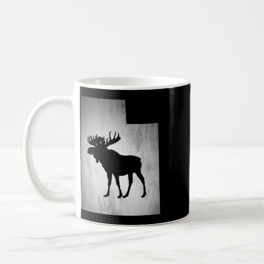Utah Moose Hunting Kaffeetasse (Links)